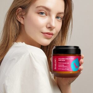 Ecolchi Pro Collagen Hair Mask - Organic Keratin Repair for Dry Or Damaged Hair