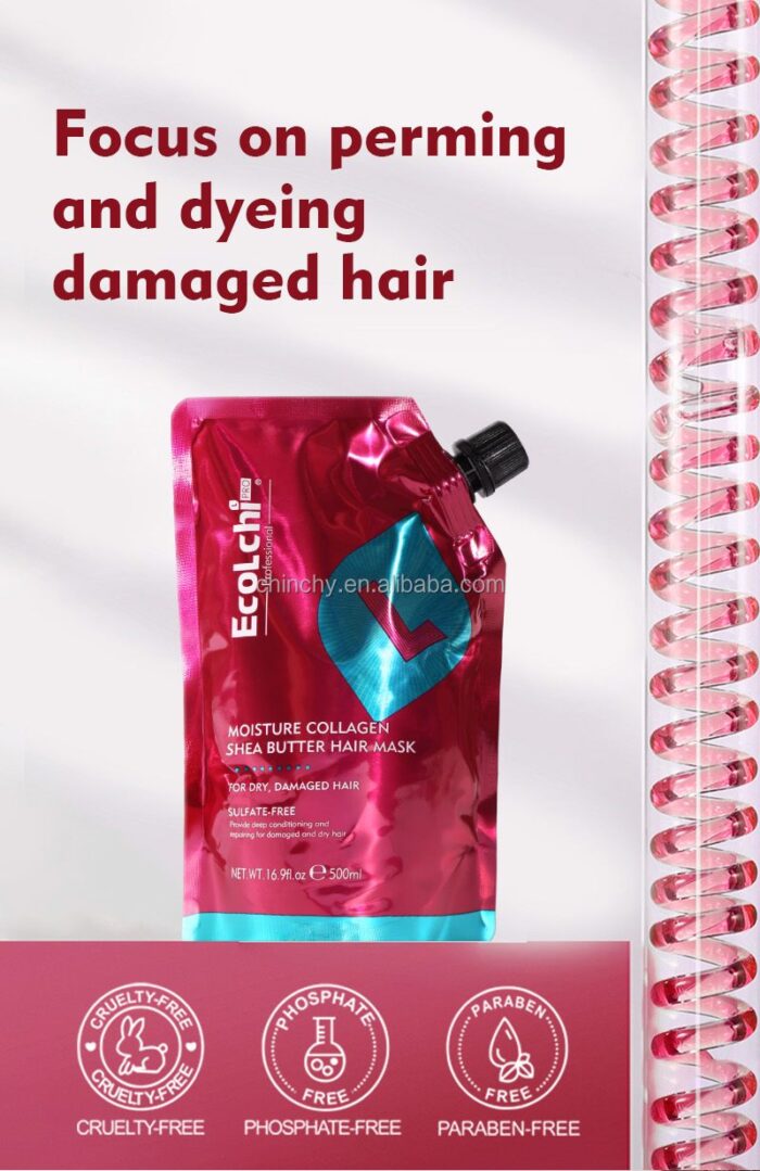 Ecolchi Sulfate-Free Shampoo and Conditioner Set with Hair Mask: Organic Argan Oil and Keratin for Healthy Hair​ - Image 9