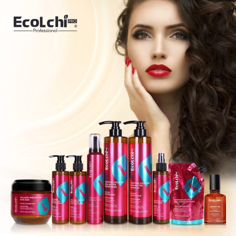 Ecolchi Sulfate-Free Shampoo and Conditioner Set with Hair Mask: Organic Argan Oil and Keratin for Healthy Hair​