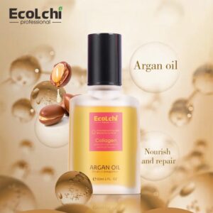Ecolchi Moroccan Argan Oil Hair Serum: Organic Treatment for Nourishing and Styling​