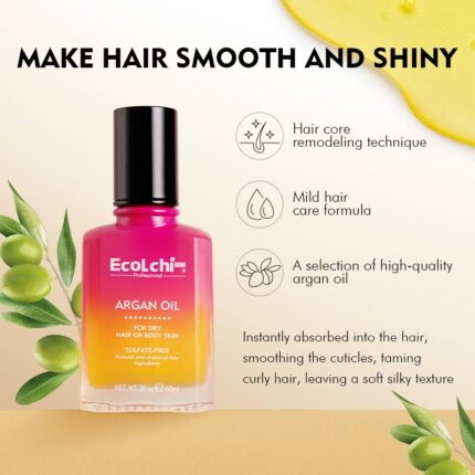 Suero capilar orgánico con aceite de argán marroquí Ecolchi, tratamiento nutritivo y suavizante (1) Suero capilar orgánico con aceite de argán marroquí Ecolchi, tratamiento nutritivo y suavizante (1)