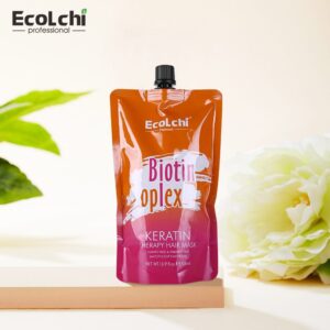 Ecolchi Biotin Keratin Collagen Hair Mask 500ml for Repair Moisturizing Smoothing