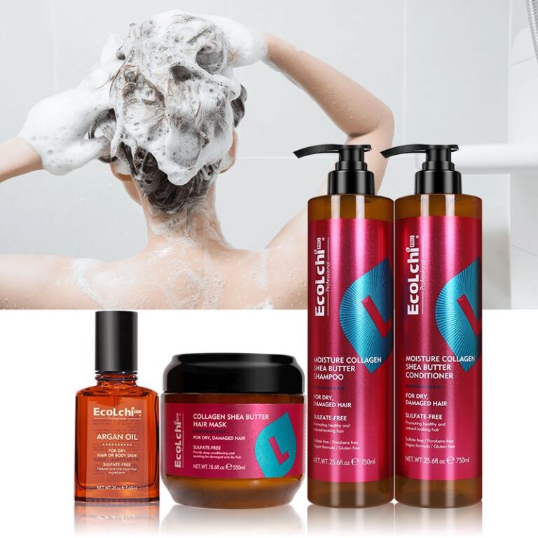 Ecolchi PRO Private Label Custom Hair Care Set: Repair Collagen, Shea Butter, and Sulfate-Free Shampoo & Conditioner​