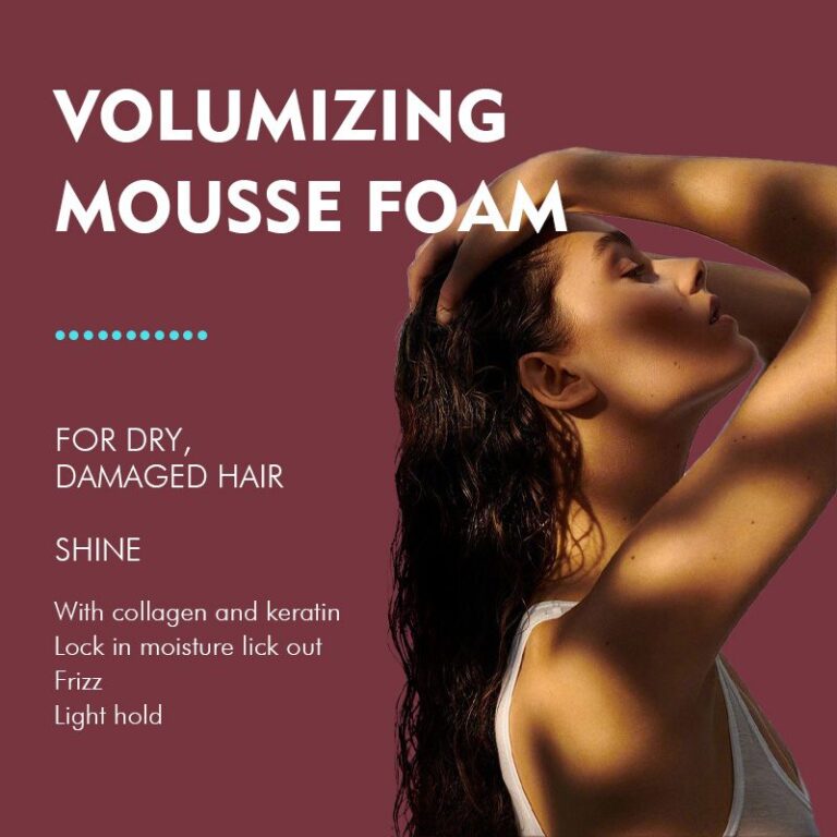 EcoLchi Professional 200ML Hair Styling Mousse Foam Private Label Strong Hold Volumizing Mousse Foam