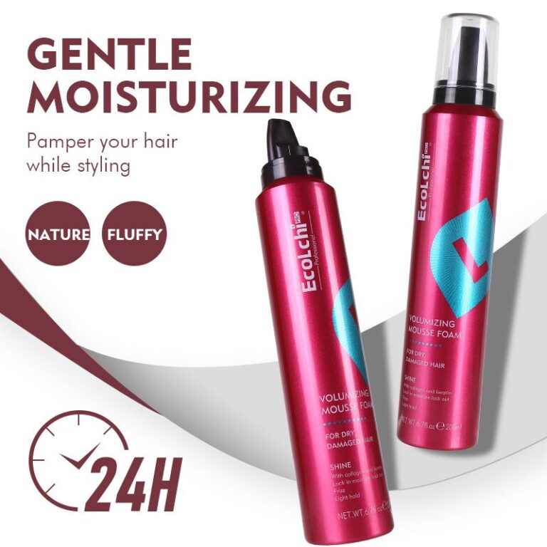EcoLchi Professional 200ML Hair Styling Mousse Foam Private Label Strong Hold Volumizing Mousse Foam