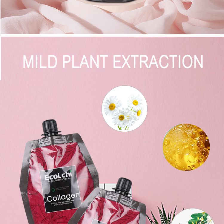 I-Ecolchi 500ml I-Keratin Collagen Mask yeNwele-uLungiso olunzulu kunye noNyango oluLondolozayo kwiNwele ezonakeleyo