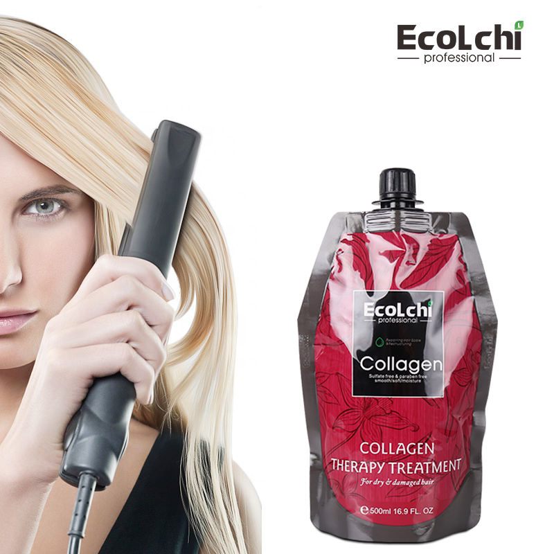 I-Ecolchi 500ml I-Keratin Collagen Mask yeNwele-uLungiso olunzulu kunye noNyango oluLondolozayo kwiNwele ezonakeleyo