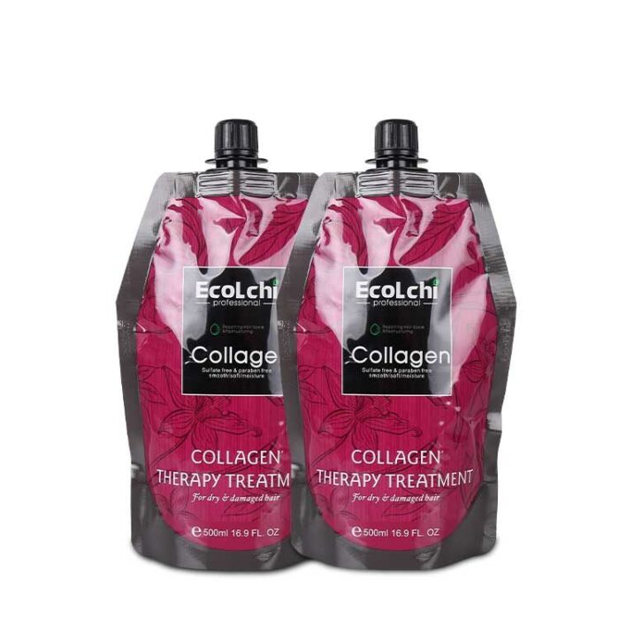 Ecolchi 500ml Keratin Collagen Hair Mask – Deep Repair & Nourishing Treatment for Damaged Hair