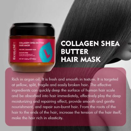 Ecolchi Hair Treatment Collagen Repair Mask – Deep Nourishing & Smoothing Formula