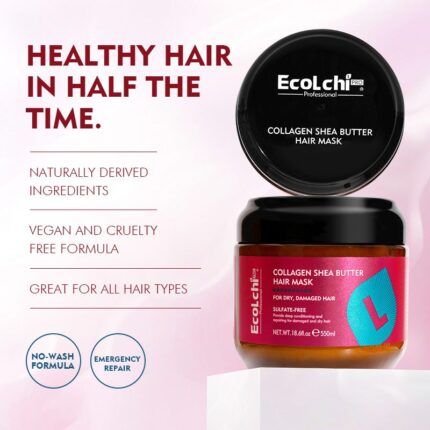 Ecolchi Hair Treatment Collagen Repair Mask – Deep Nourishing & Smoothing Formula