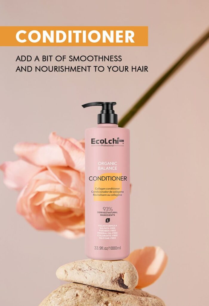Ecolchi Professional Organic Hair Conditioner 1000ml – Collagen Repair & Nourish Treatment