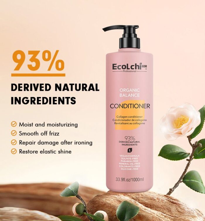 Ecolchi Professional Organic Hair Conditioner 1000ml – Collagen Repair & Nourish Treatment