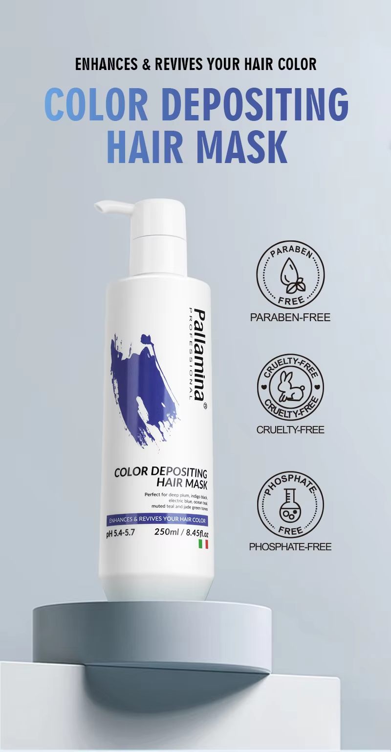 Pallamina Fast Delivery 250mL Nourishing Healthy Hair Dye Salon Hair Coloring Depositing Hair Mask for Lmproving Shine