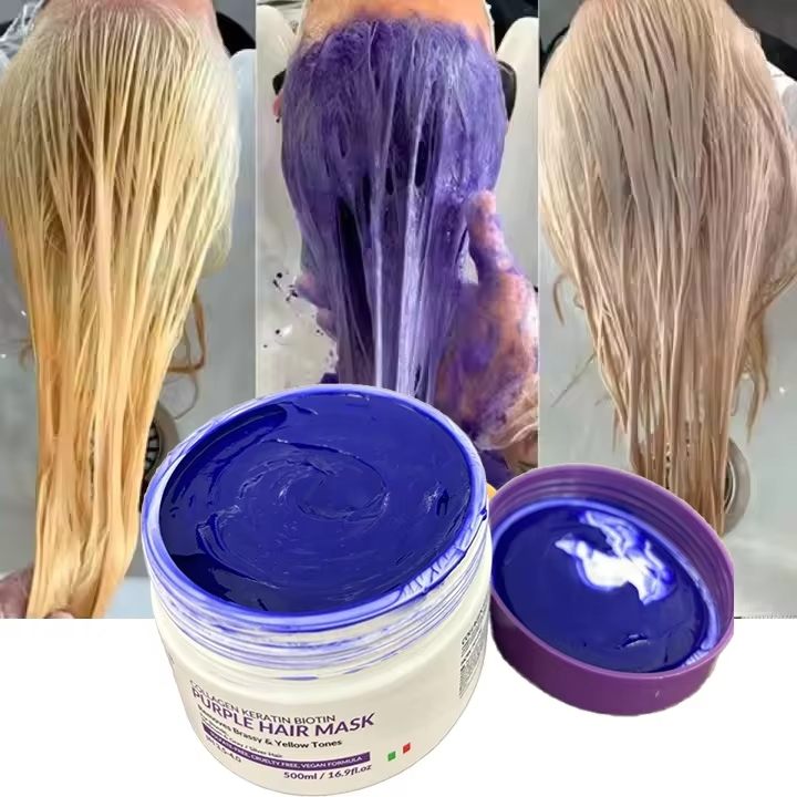Romacy Keratin Purple Hair Shampoo And Purple Hair Mask - Image 7