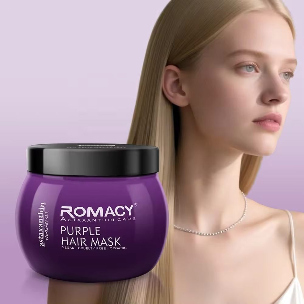 Romacy Keratin Purple Hair Shampoo And Purple Hair Mask - Image 2