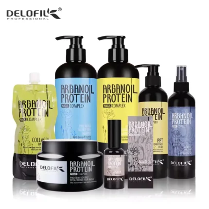 Delofil Natural Hair Care Damage Deep Hair Repair Mask Hair Argan Oil Shampoo and Conditioner