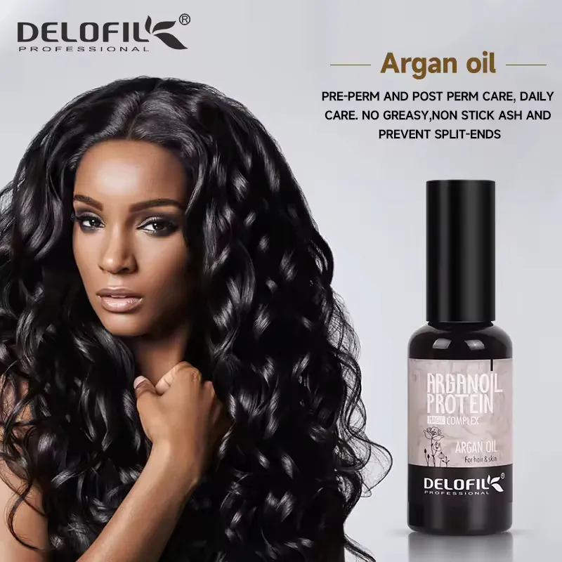 Delofil Natural Hair Care Damage Deep Hair Repair Mask Hair Argan Oil Shampoo and Conditioner - Image 7