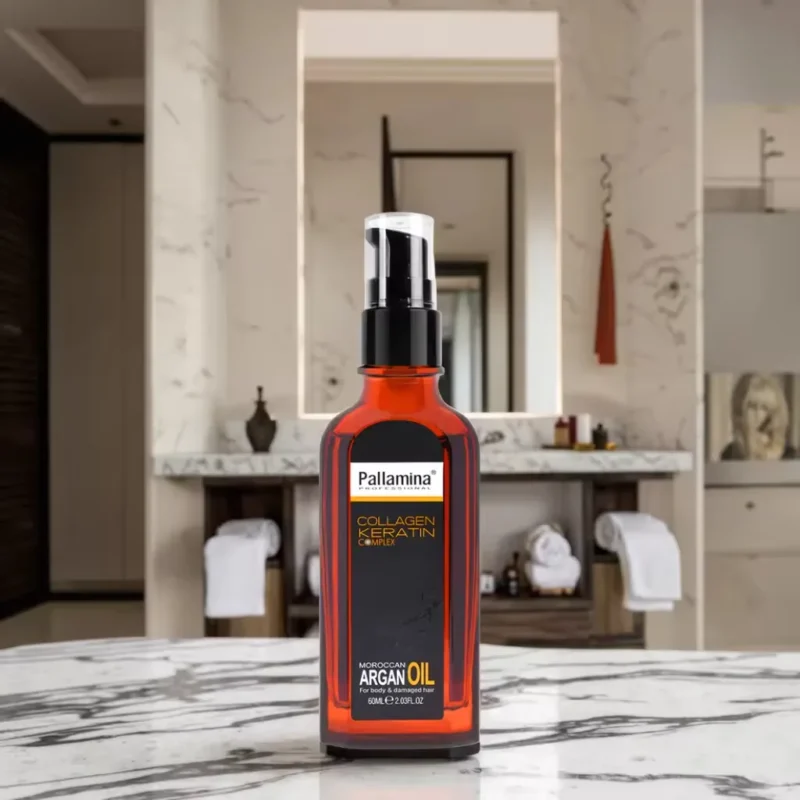 Pallamina Premium Hair Care Set-Silky Smooth Collagen Hair Mask Argan Essential Oil Nourishing Natural Shampoo