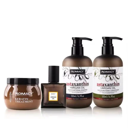 Romacy hair mask+shampoo and conditioner and argan oil set