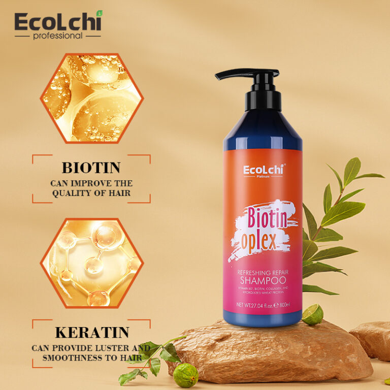 Ecolchi Hair Care Nourishing Shampoo Biotin Moisturize Hair Scalp Oil
