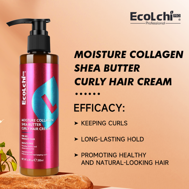 Ecolchi Collagen Hair Mask Biotin Hair Conditioner Shampoo Protein Repair Spray Moisture Collgen Shea Buttercurly Hair Cream