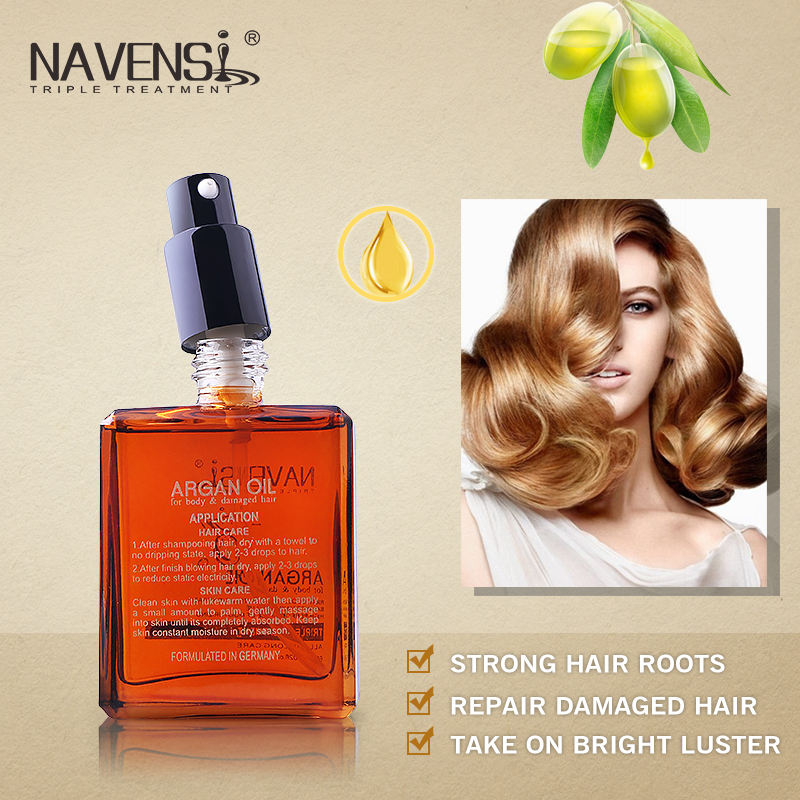 ecolchihairoil1600369656762main03 Ecolchi Haircare FactoryEcolchi Hair Mask Manufacturer navensi argan oil bottle displaying hair repair benefits and shiny results