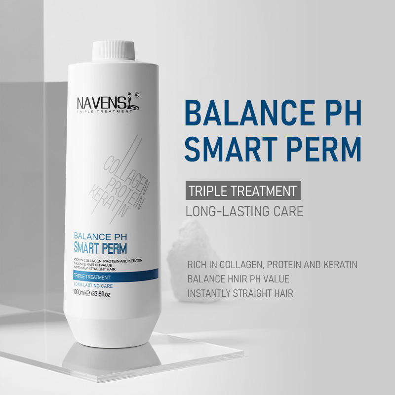 navensi balance ph smart perm highlighting collagen protein and keratin ingredients