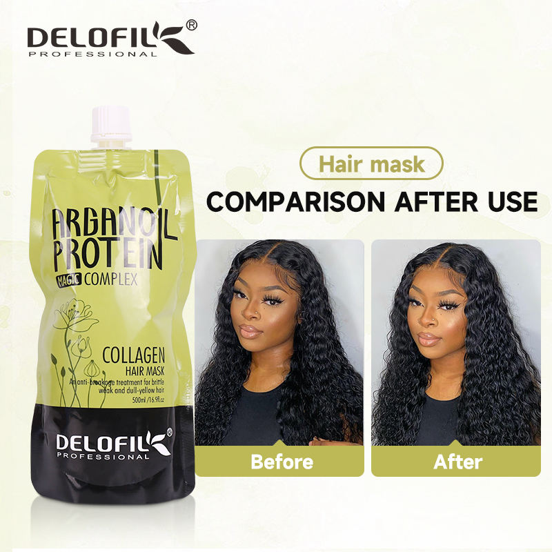 ecolchihairtreatment1601132745759main04 Ecolchi Haircare FactoryEcolchi Hair Mask Manufacturer delofil argan oil collagen hair mask before and after use comparison