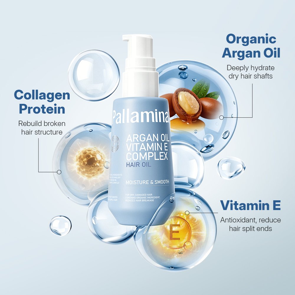 Pallamina 40ml Collagen Argan Oil Hair Oil - product detail banner 2