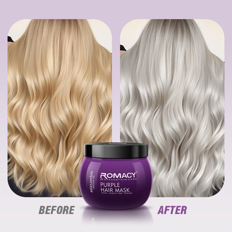 Romacy Salon Purple Shampoo for Blonde Hair - product detail banner 8